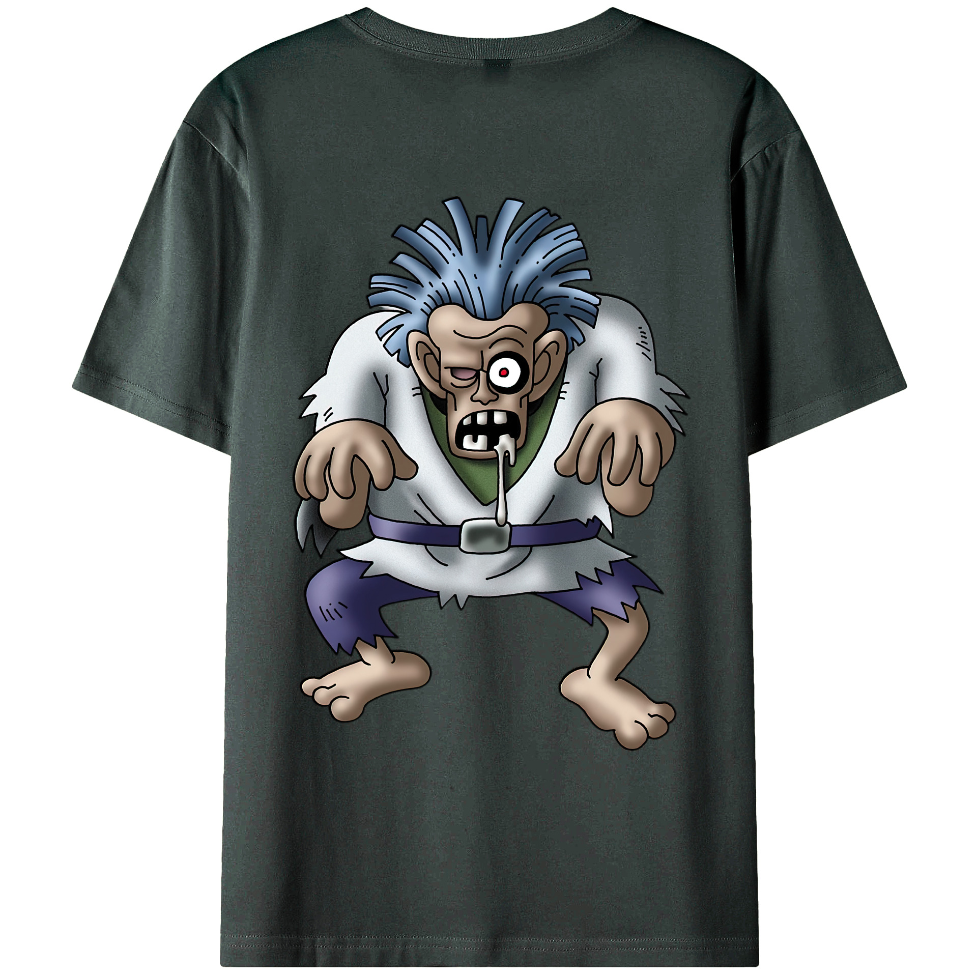 （画像用） ドラゴンクエスト Doragon Kuesuto Dragon Quest 綿100％ メンズ半袖Tシャツ（バックプリント） 通気性